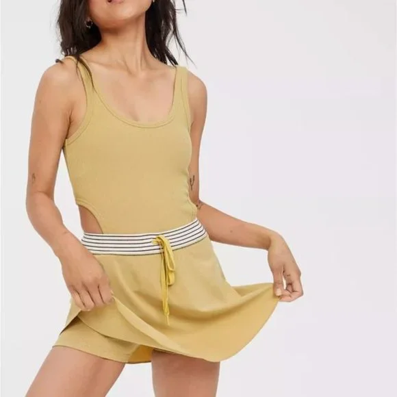 aerie | Dresses | Nwot Offline Aerie Ribbed Cut Out Skort Tennis Dress